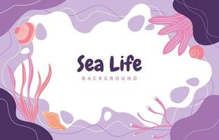 Underwater Life Sea Ocean Beach Abstract Wave Background vector