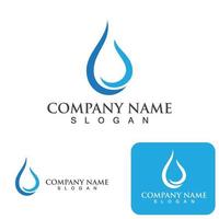 Water drop Logo Template vector