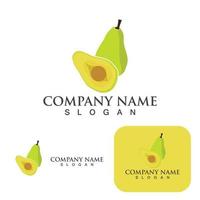 avocado vector template logo