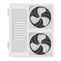 Large outdoor unit air conditioner vector