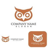 Owl bird logo and symbol vector eps10