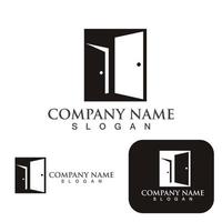 Door logo and symbol vector