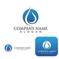 Water drop Logo Template vector