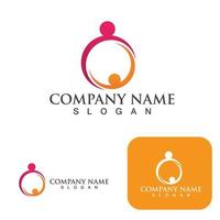 Family care logo and symbol vector