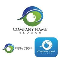 Eye Care vector logo design