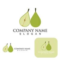 avocado vector template logo