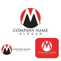 M Letter Logo Template vector