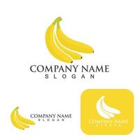 Bananan fruits vector template  logo