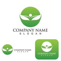 Green  leaf ecology Logo nature element vector