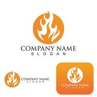 Fire Logo Template  Flame Symbol  Icon Vector