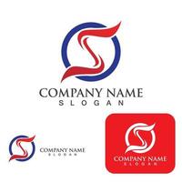 S letter logo Business corporate vector