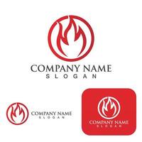 Fire Logo Template  Flame Symbol  Icon Vector