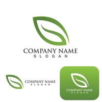 Leaf ecology Green Logo nature element vector