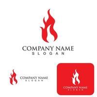 Fire Logo Template  Flame Symbol  Icon Vector