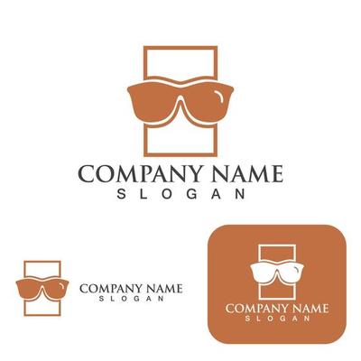 GLASSES logo and symbol template design element