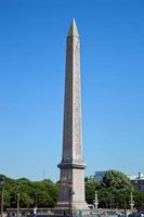 Paris, France, 2022 - The Luxor Obelisk at the Place de la Concorde in Paris, France photo