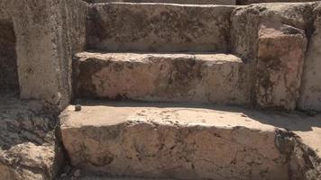 Point of View Ascending the Stone Steps of an Ancient Structure video