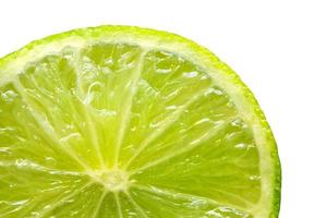 Fresh lime isolated on white background. photo