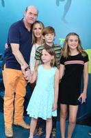 LOS ANGELES, AUG 6 - David Koechner, Family at the The Meg Premiere on the TCL Chinese Theater IMAX on August 6, 2018 in Los Angeles, CA photo
