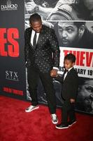 LOS ANGELES, JAN 17 - Curtis Jackson, 50 Cent, Sire Jackson at the Den of Thieves Premiere at Regal LA Live Theaters on January 17, 2018 in Los Angeles, CA photo