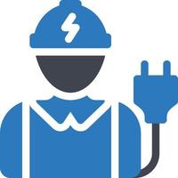 electrician vector illustration on a background.Premium quality symbols.vector icons for concept and graphic design.