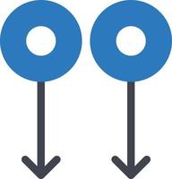 arrows down vector illustration on a background.Premium quality symbols.vector icons for concept and graphic design.