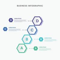 diseño de plantilla de infografía empresarial vector