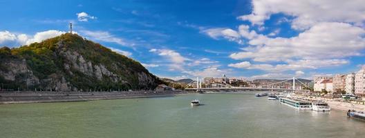 Gellert Hill and Danuber River. Budapest, Hungary. photo