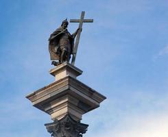 Warsaw, Poland, 2022 - Sigismund's Column close-up. Warsaw, Poland photo