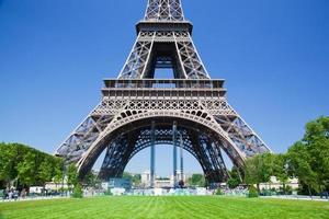 Eiffel Tower lower part, Paris, France photo