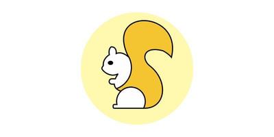 squirrel logo vector