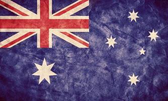 bandera del grunge de australia. artículo de mi colección de banderas vintage y retro foto