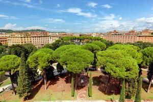 Rome, Italy, 2022 - View from Castel St Angelo on Parco Adriano. Rome, Italy. photo