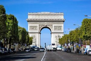 arco de triunfo, parís, francia. foto