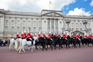 London, England, 2022 - British Royal guards riding on horse photo