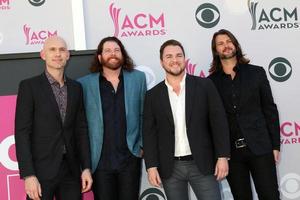 LAS VEGAS, APR 2 - Jon Jones, James Young, Mike Eli, Chris Thompson at the Academy of Country Music Awards 2017 at T, Mobile Arena on April 2, 2017 in Las Vegas, NV photo