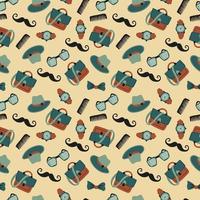 Seamless pattern for the holiday Father's Day. Digital paper. vector