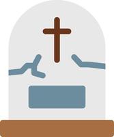 ilustración de vector de cementerio en un fondo. símbolos de calidad premium. iconos vectoriales para concepto y diseño gráfico.