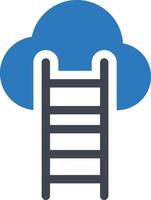 cloud stairs vector illustration on a background.Premium quality symbols.vector icons for concept and graphic design.