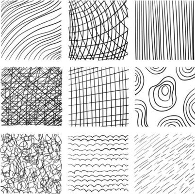 Set of seamless shabby backgrounds