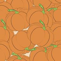 Seamless background with pumpkins vector