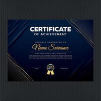 Certificate template with elegant elements design