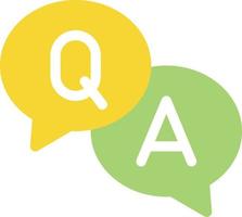 question answer vector illustration on a background.Premium quality symbols.vector icons for concept and graphic design.