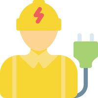 electrician vector illustration on a background.Premium quality symbols.vector icons for concept and graphic design.