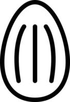almond vector illustration on a background.Premium quality symbols.vector icons for concept and graphic design.