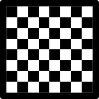 Chess board background with rounded black frame vector