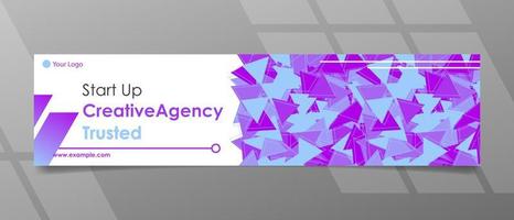 Creative Agency Triangle Patterns Banner Template vector