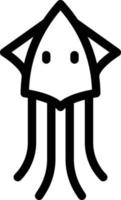 squid vector illustration on a background.Premium quality symbols.vector icons for concept and graphic design.