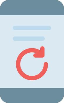 mobile reload vector illustration on a background.Premium quality symbols.vector icons for concept and graphic design.