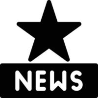 ilustración vectorial de noticias estrella sobre un fondo. símbolos de calidad premium. iconos vectoriales para concepto y diseño gráfico. vector